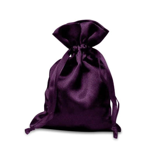 Satin 4 x 6 Drawstring Bag - Purple
