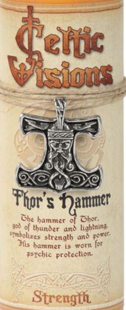 Pewter Pendant - Celtic Vision - Thor's Hammer