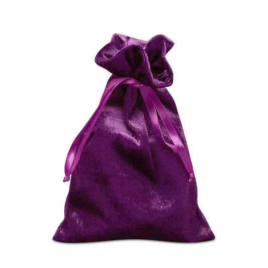 Velvet Bag 4 x 6" Drawstring -Purple