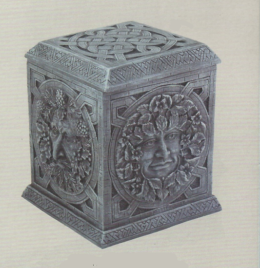 Four Season Box, 4.5" cube, resin
