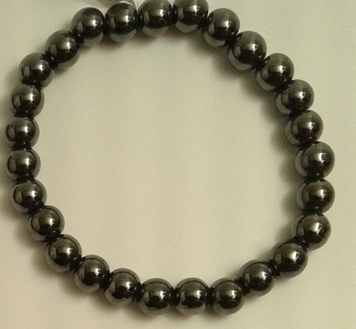 Hematite 8mm Bead Stretch Bracelet