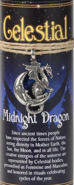 Pewter Pendant - Celestial - Midnight Dragon