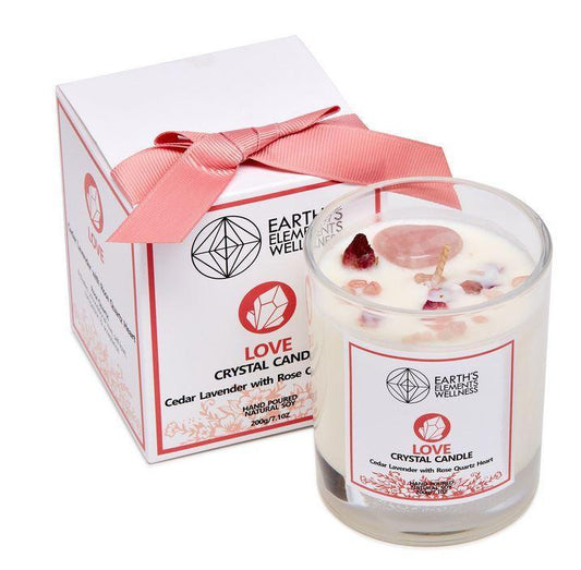 Natural Soy Crystal Candle - Love