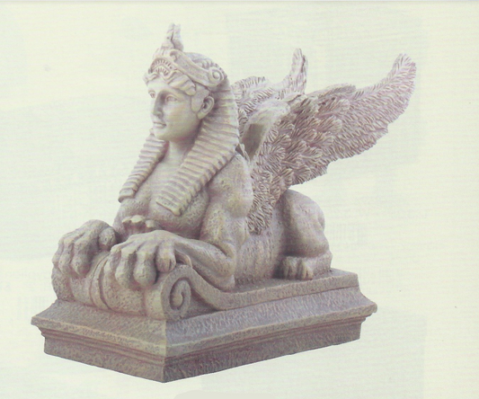 Sphinx Statue tan color 6 3/4  x 6 1/4 "