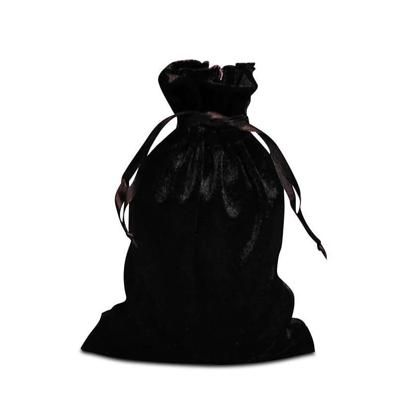 Velvet Bag 4 x 6" Drawstring -Black