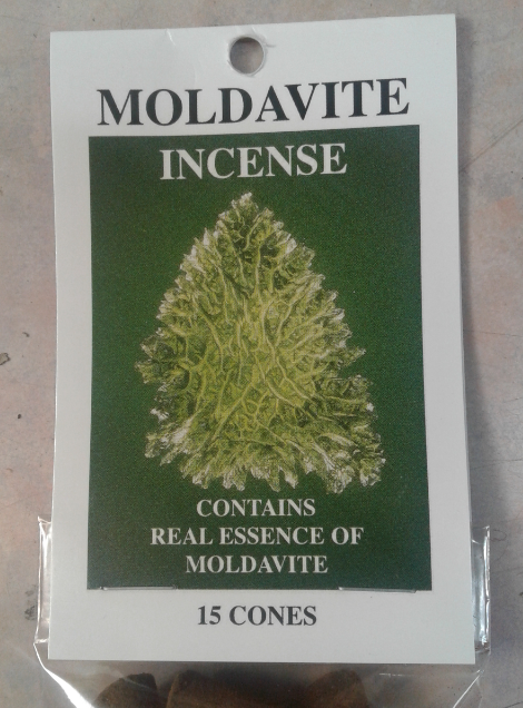 Moldavite Cone Incense (15/pkg.)