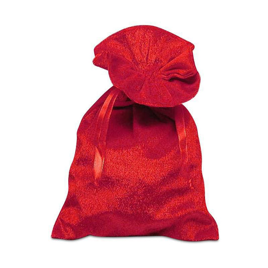 Velvet Bag 4 x 6" Drawstring - Red