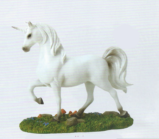 Unicorn White Statue