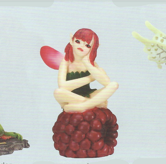 Raspberry fairy statue