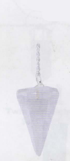 Pendulum - Clear Quartz Hexagonal  3/4 in  7 inches Long